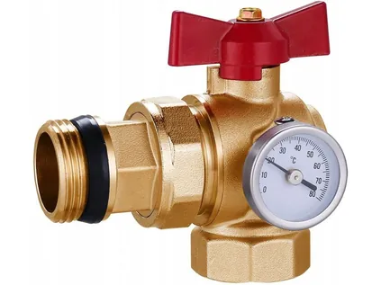Sarok golyóscsap 1", piros