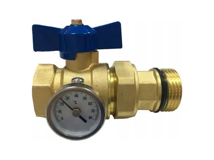 Egyenes golyóscsap 1", kék